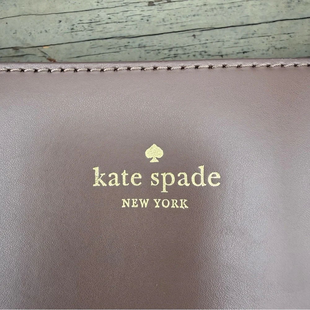 Kate Spade New York Kearny Street Grecia Tote Bag Purse in Taupe Leather